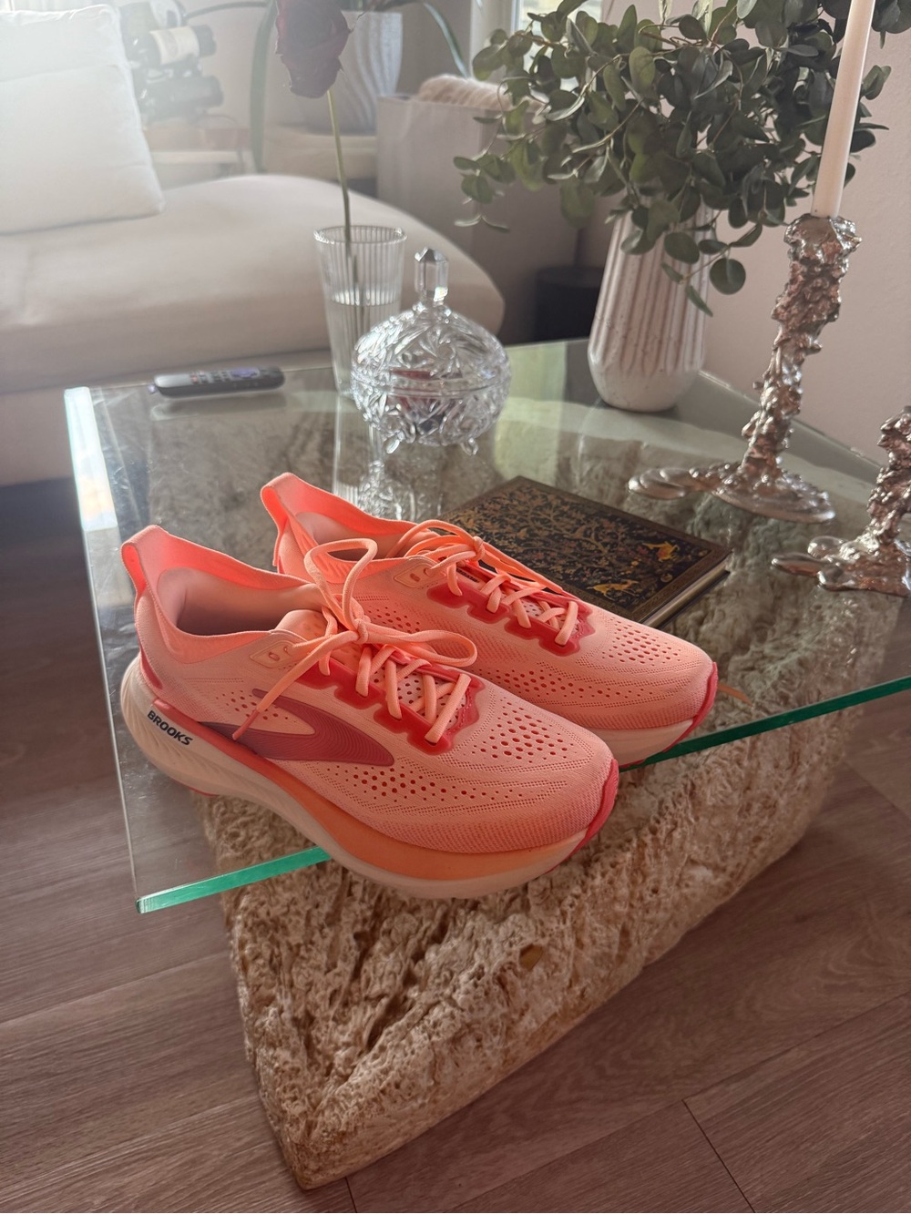 Brooks Women’s Neon Coral Running Shoes
